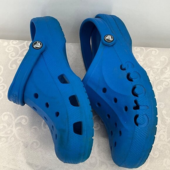 Crocs Blue Clogs Size M8/W10 Minor stains - Picture 5 of 7